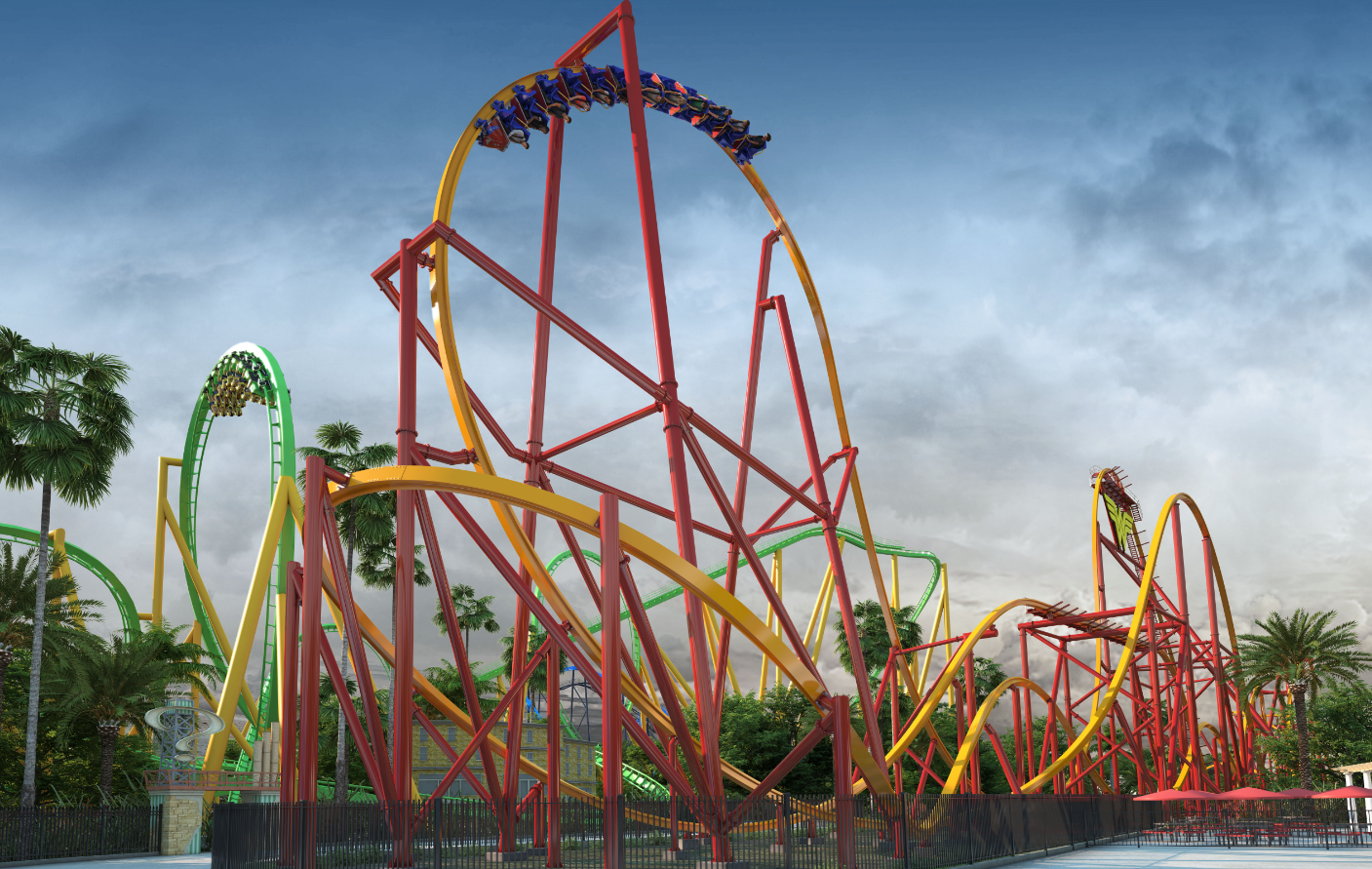 Wonder Woman Flight of Courage in Six Flags Magic Mountain (NEW in 2022)