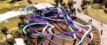 Kid Flash Cosmic Coaster in Six Flags Fiesta Texas (NEW in 2023)