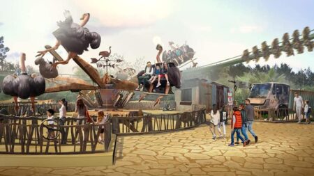 Ostrich Stampede in Chessington World of Adventures (NEW in 2023)