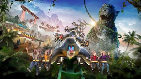 Mandrill Mayhem - Jumanji Wing Coaster in Chessington World of Adventures (NEW in 2023)