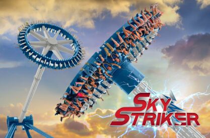 Sky Striker in Six Flags Great America (NEW in 2024)