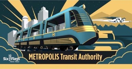 Metropolis Transit Authority in Six Flags Fiesta Texas (NEW in 2024)