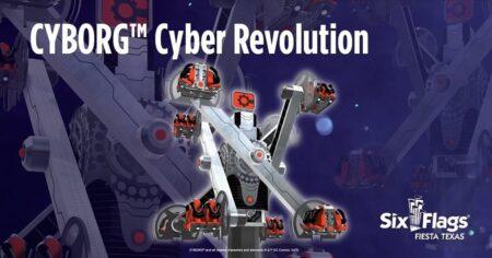 Cyborg Cyber Revolution in Six Flags Fiesta Texas (NEW in 2024)